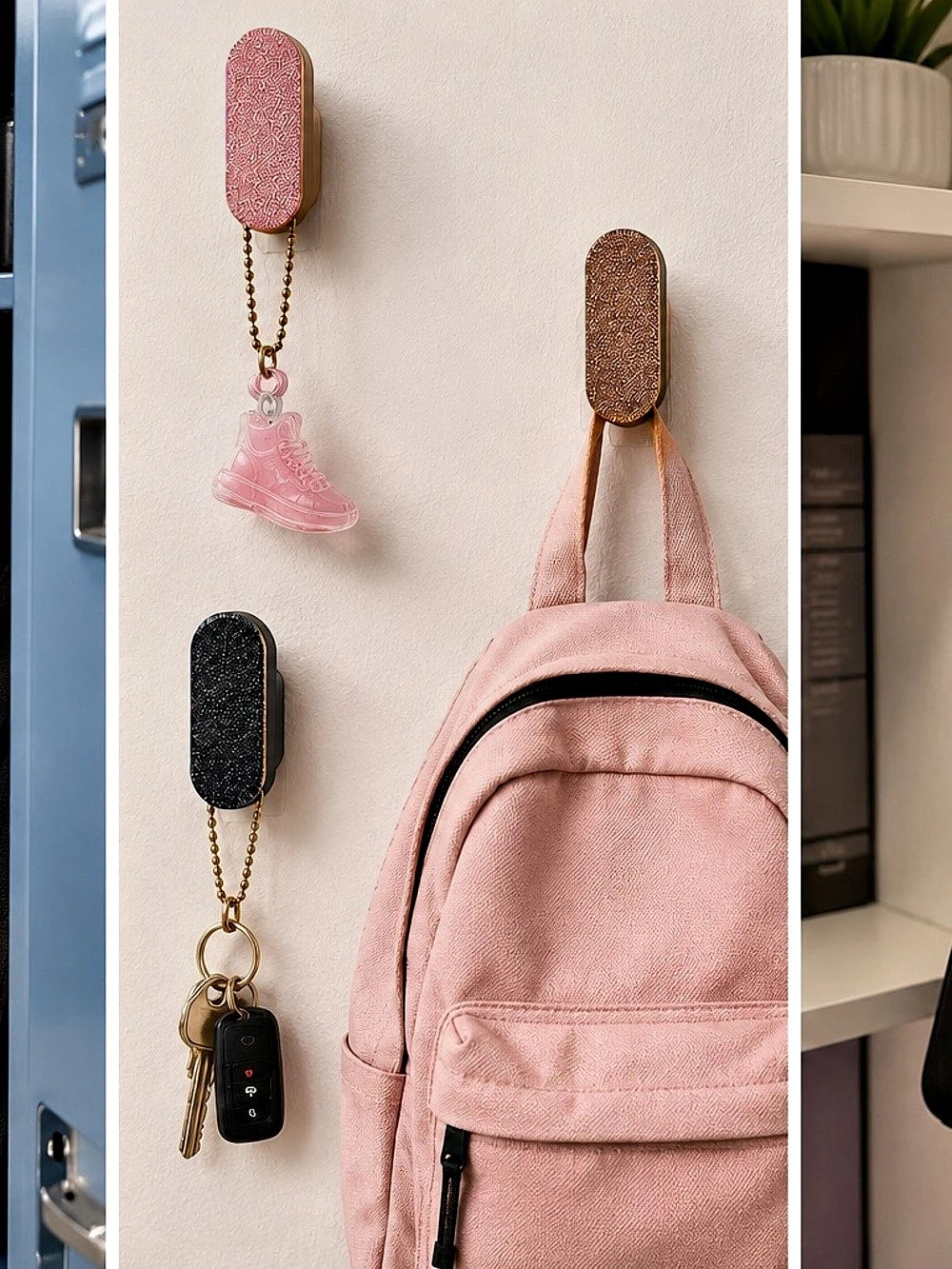 VersaFloat by MC Wall-Mounted Floating Storage Hooks Home Organizer Multi Color